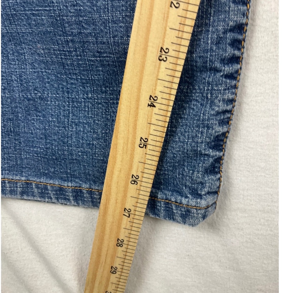 Levi Strauss 505 Jeans Straight Stretch Blue Denim Women Size 14 M (Jan 2003) - Picture 13 of 15